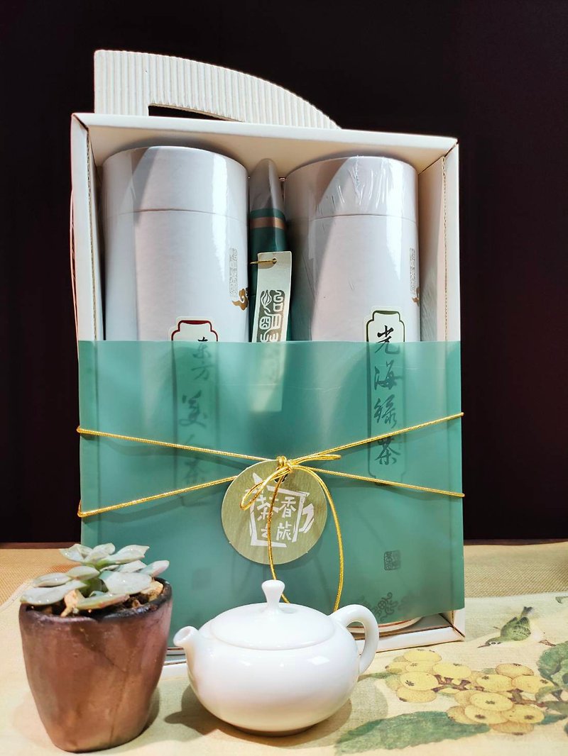 Bring Tea Fun-Original Tea Fragrance Series (Taiwanese Oolong + Oriental Beauty) - Mid-Autumn Wenqing Tea Ceremony - ชา - กระดาษ ขาว