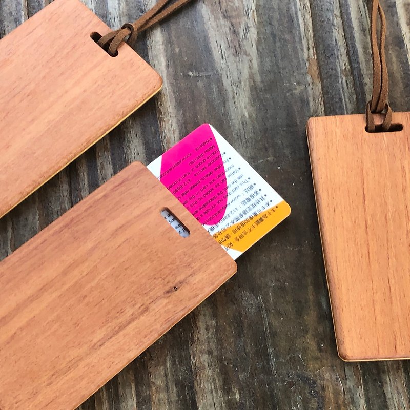 Handmade Log Ticket Holder / Paraguayan Rosewood - ID & Badge Holders - Wood Orange