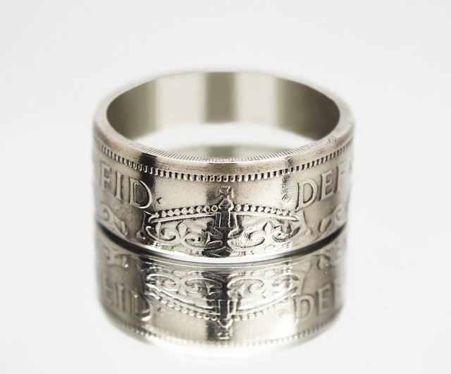 British on sale coin ring