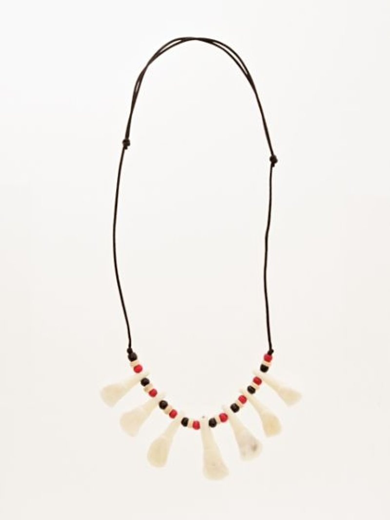 【Pre-order】 ☼ horn necklace ☼ - Necklaces - Cotton & Hemp Multicolor