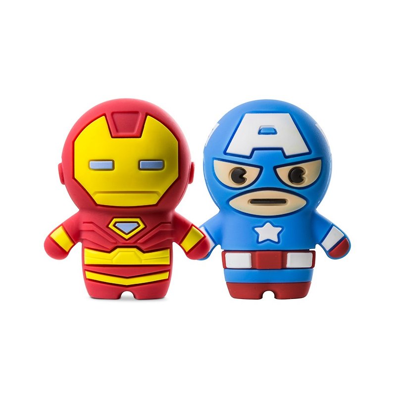 Bone / Marvel Driver 3.0 (16G) - Captain America / Iron Man - USB Flash Drives - Silicone Multicolor