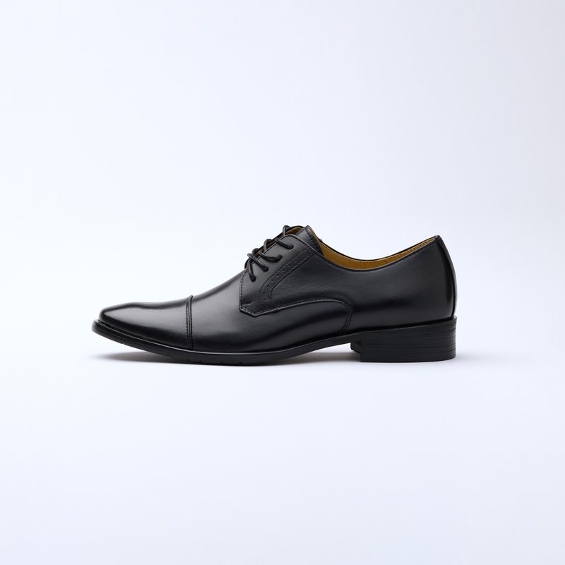 シングルストラップデザイン 紳士革靴（S06ブラック） - メンズ 革靴 - 革 ブラック