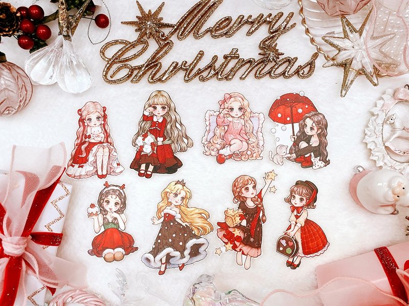 *Xmas BabyDoll - Stickers - Paper 