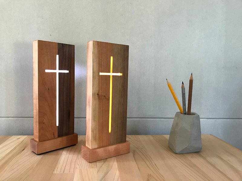Door (white light)-light series gospel goods - Lighting - Wood Brown
