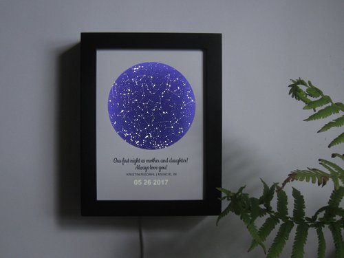 IGREAN艾綠繪 定製星空小夜燈 可定時和調光陪伴媽媽入眠床頭燈 生日母親節禮物