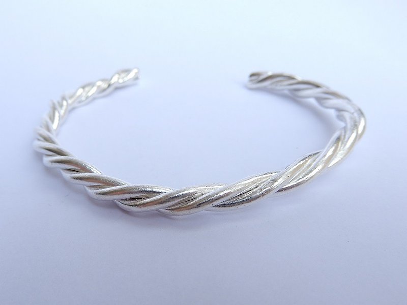 Twist sterling silver bracelet - Bracelets - Other Metals Silver