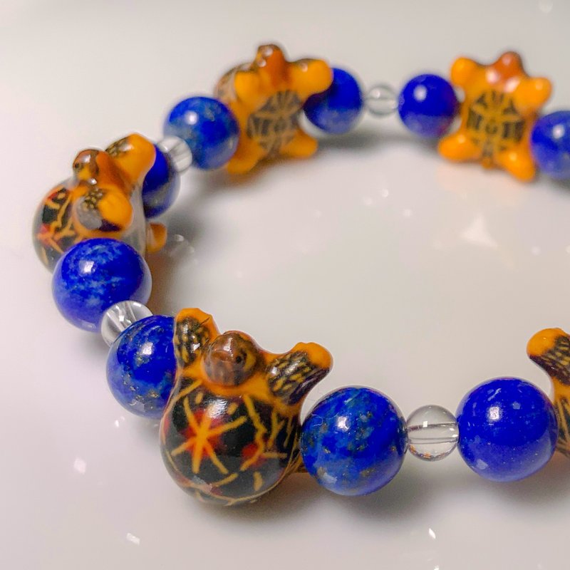 Made-to-Order Star Turtle Waltz Tortoise Bracelet - สร้อยข้อมือ - พลาสติก สีนำ้ตาล