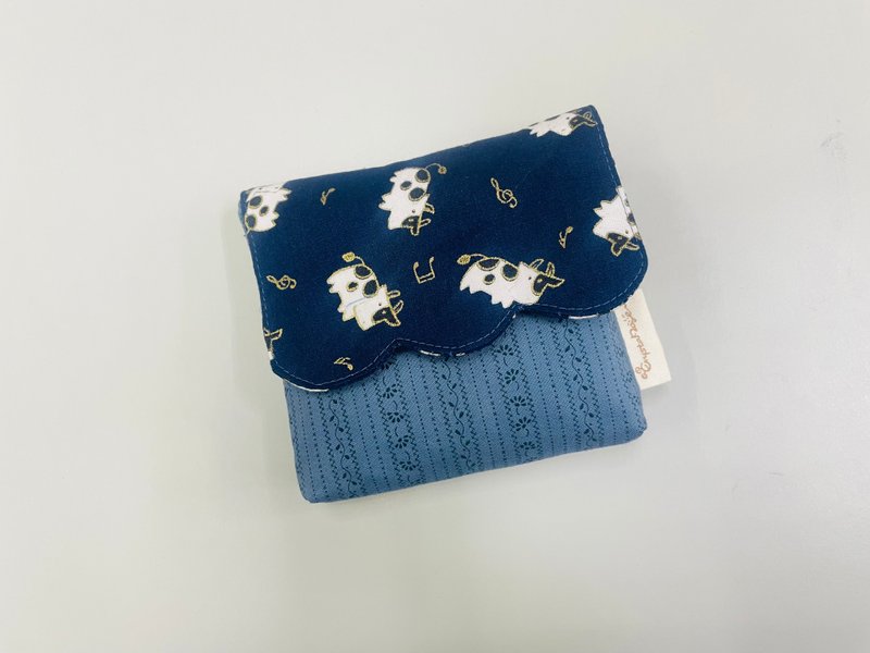 Mianmian storage bag - dark blue cow - กล่องเก็บของ - ผ้าฝ้าย/ผ้าลินิน สีน้ำเงิน