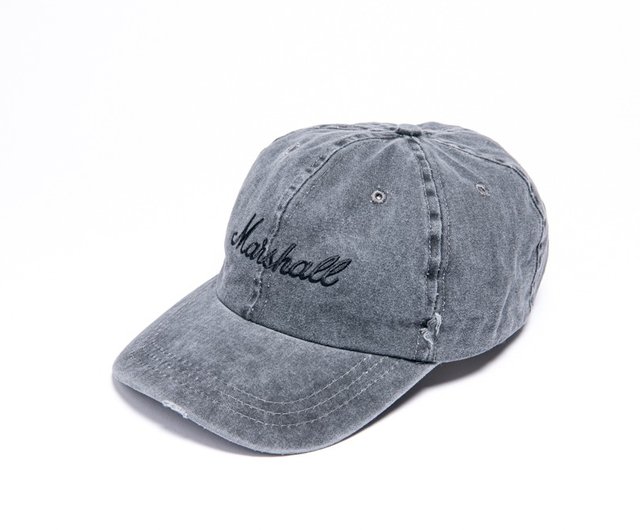 grey distressed baseball cap