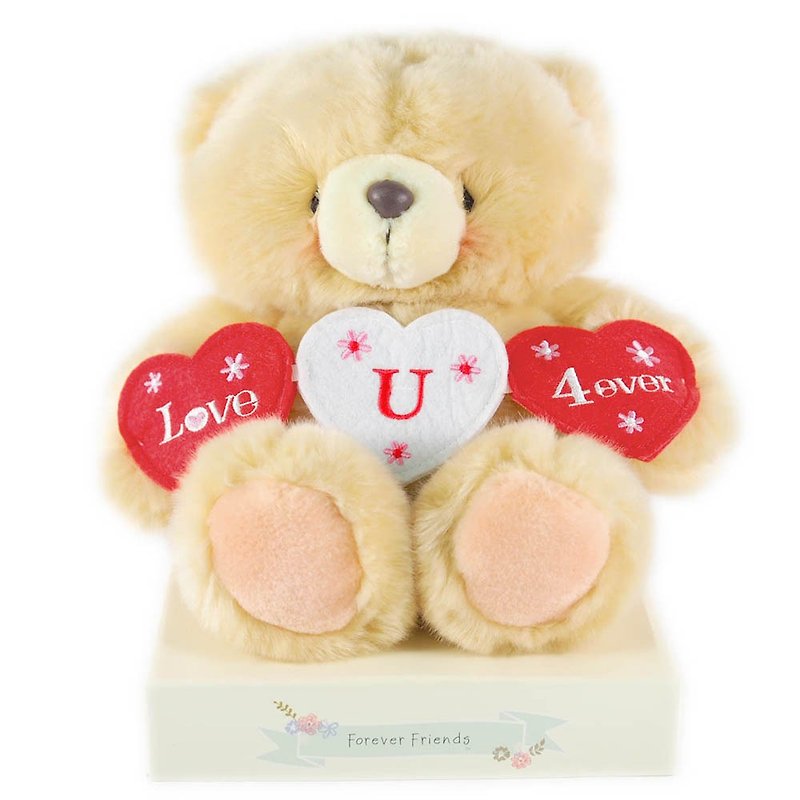 8 inches/Always love you fluffy bear [Hallmark-ForeverFriends fluff-heart-warming series] - ตุ๊กตา - วัสดุอื่นๆ สีนำ้ตาล
