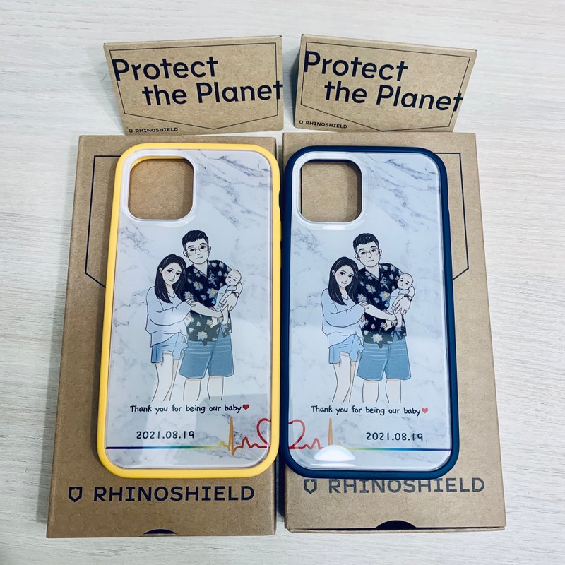 大理石紋 手繪 手機殼 客製化 情侶 貓 狗 iPhone 15 14 13 12 - 手機殼/手機套 - 其他材質 多色