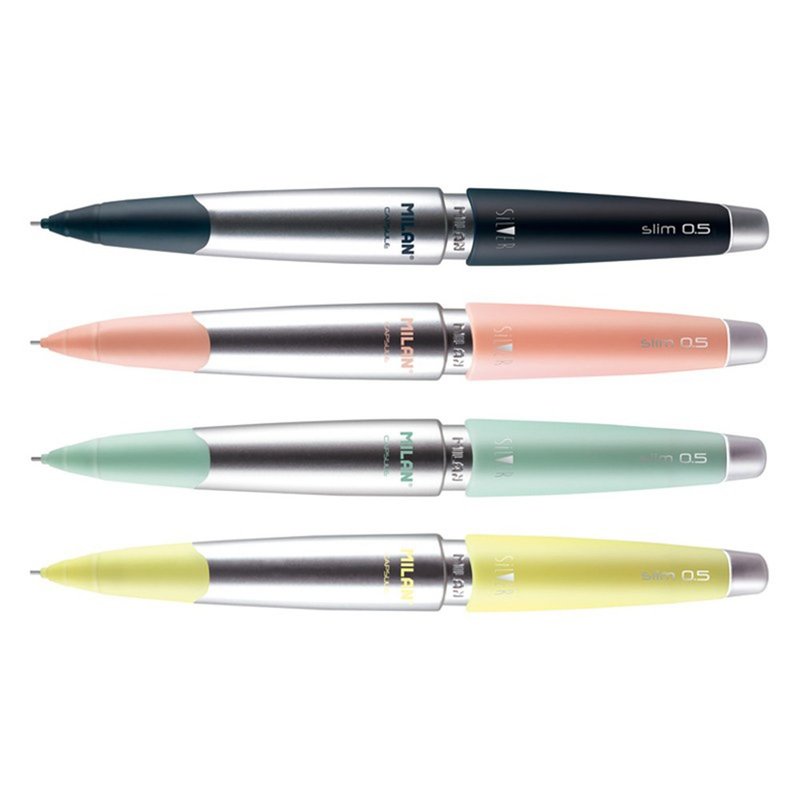 MILAN CAPSULE SILVER 璀璨自動鉛筆_0.5mm(4色可選) - 鉛筆/自動鉛筆 - 塑膠 多色