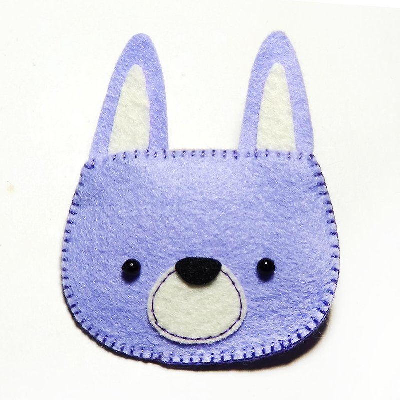 髮夾-兔子(藍紫) Julie Handmade - 髮飾 - 其他人造纖維 