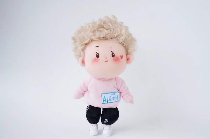AN DOLL 原創手作布娃娃文藝禮物-小小葵 - 公仔模型 - 棉．麻 粉紅色
