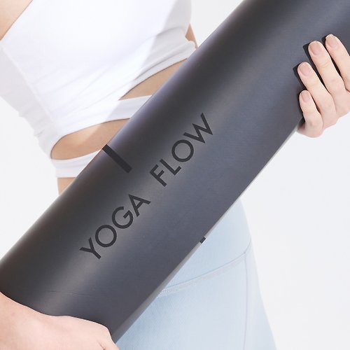 Yoga Flow 春夏穿搭【Yoga Flow】簡單幾何瑜珈墊 - 消光黑 快速出貨