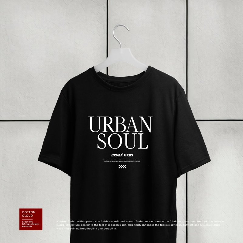 Essala T-Shirt Oversized (M) - 男 T 恤 - 棉．麻 