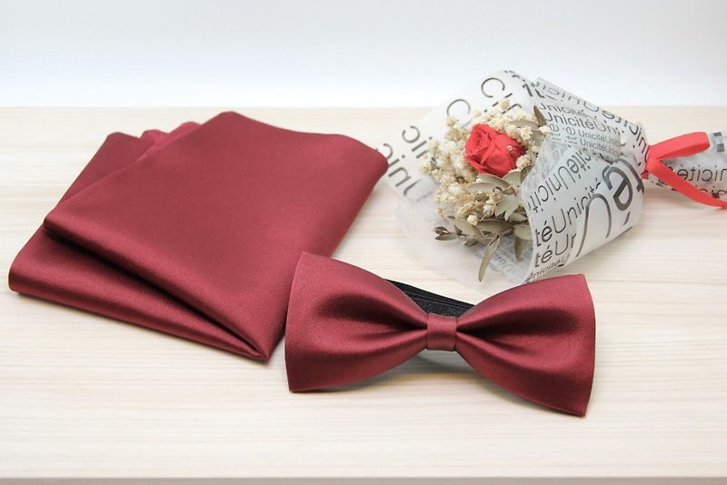 Custom【Gentleman Bow Tie】Exclusive Store Bowtie Business/Party/Wedding - หูกระต่าย/ผ้าพันคอผู้ชาย - ผ้าไหม หลากหลายสี