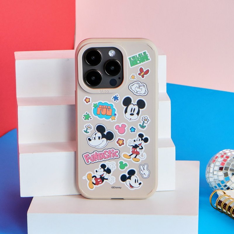 Disneyクラシック ミッキーデザイン ランダムステッカー柄 キャニオン MagSafe対応 iPhoneケース - スマホケース・カバー - シリコン 多色