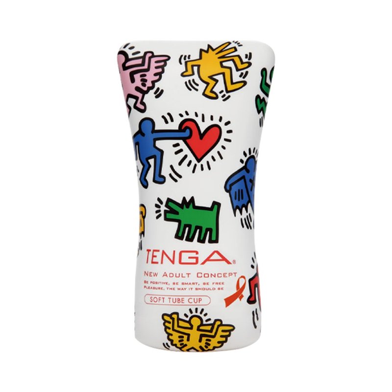 TENGA一次性飛機杯 Keith Haring SOFT TUBE 情人節禮物 - 情趣用品 - 塑膠 白色