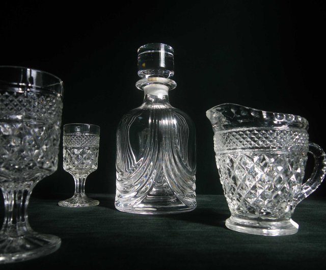 Stunning Crystal Wine Glasses, Set 6, France, 1980  Vintage Wine Glasses -  Shop HappyDuckVintage Bar Glasses & Drinkware - Pinkoi