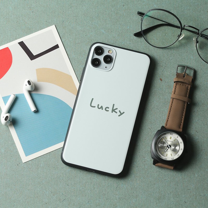 Lucky phone case - เคส/ซองมือถือ - ยาง ขาว