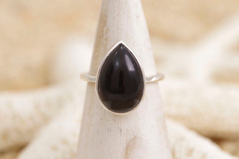 Onyx Silver ring - แหวนทั่วไป - หิน สีดำ