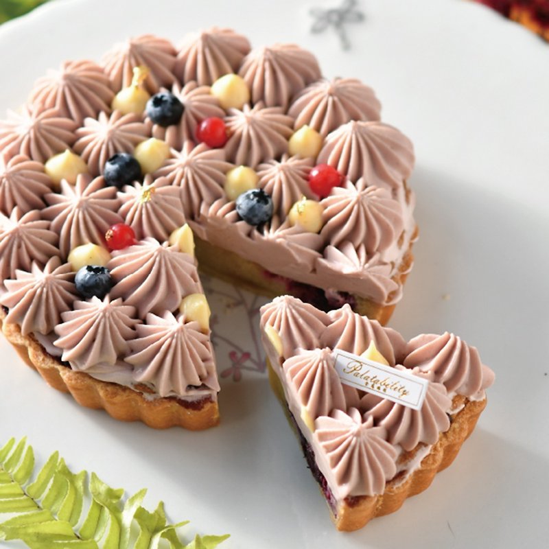 食感旅程 Palatability | 春日莓果塔 6 吋 - 蛋糕/甜點 - 新鮮食材 粉紅色
