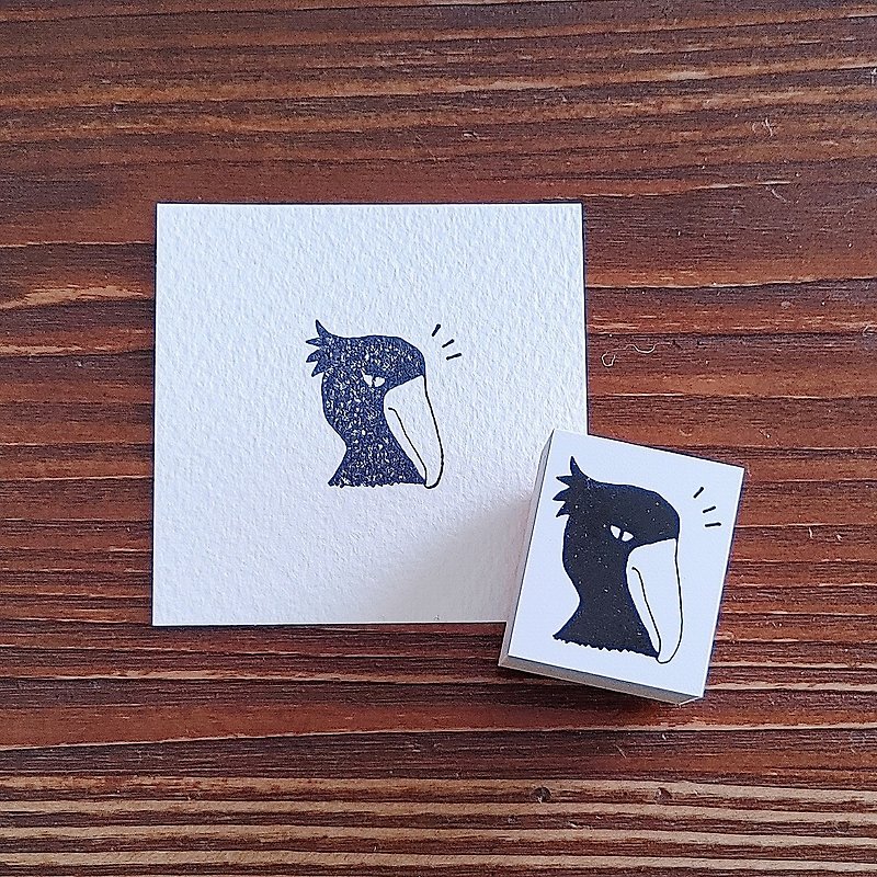 Rubber stamp shoebill - Stamps & Stamp Pads - Rubber White