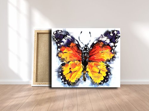ArtGil Butterfly Abstract Art, Orignal Painting, Animals Painting, Animal Wall Decor