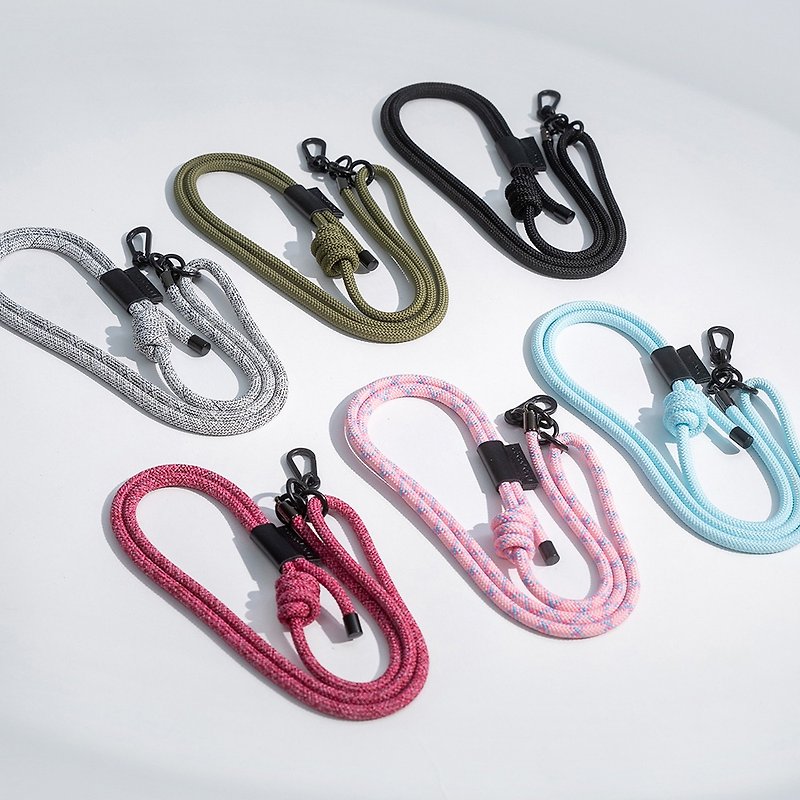 Dearcase Professional 7MM Mobile Phone/Camera Lanyard Straps in 6 Colors [Including Lanyard Spacers/Clips - อุปกรณ์เสริมอื่น ๆ - ไนลอน 