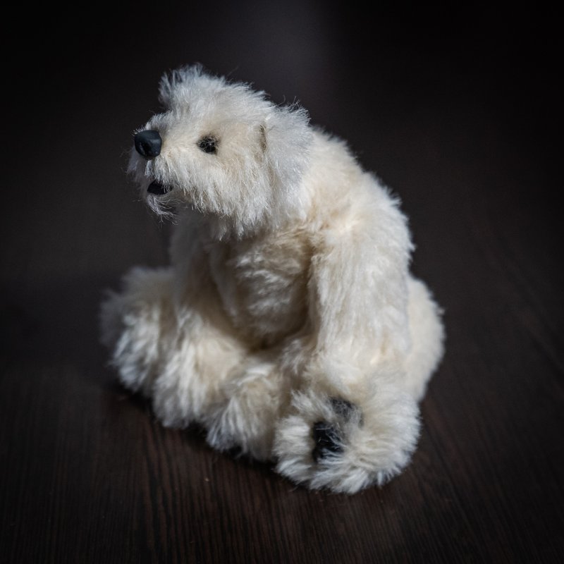 Teddy Bear - Stuffed Animal - Realistic Mohair Polar Teddy Bear Bernard - 公仔/玩偶 - 其他材質 白色