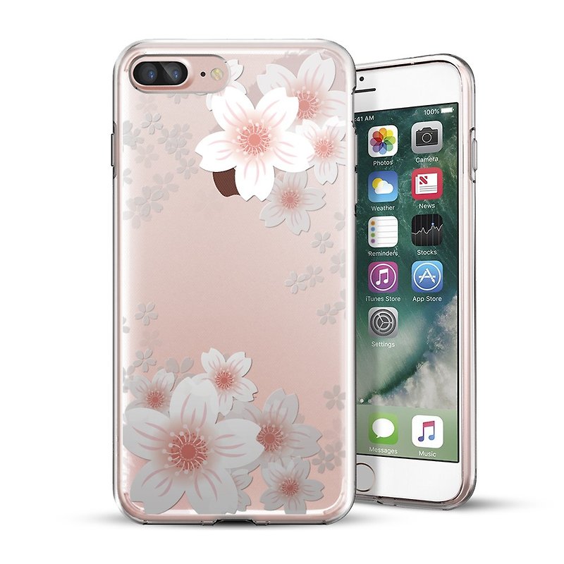 AppleWork iPhone 6 / 6S / 7/8 Original Design Case - Cherry CHIP-058 - Phone Cases - Plastic White