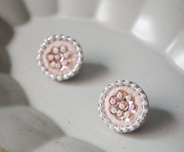 Workshop, Bead Embroidery Earrings Workshop, Bead Embroidery Earrings
