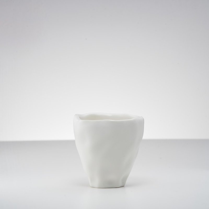 Blooming│Blooming Tea Cup_Water Cup (White/Lily) - แก้ว - เครื่องลายคราม ขาว