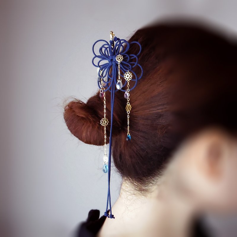 Hairpin Maki and Sky - Hair Accessories - Polyester Blue