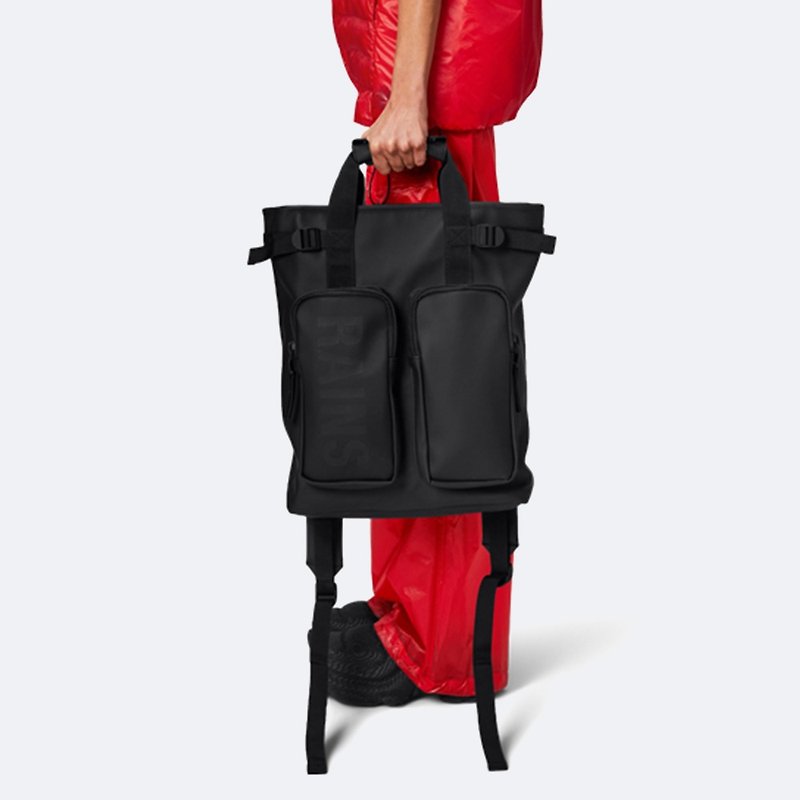 [Denmark RAINS] Texel Tote Backpack W3 waterproof multifunctional dual-use backpack - Handbags & Totes - Other Materials 