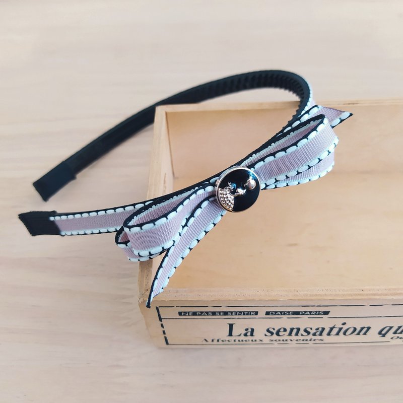 Romantic Jumper Ribbon Headband - ที่คาดผม - วัสดุอื่นๆ สึชมพู