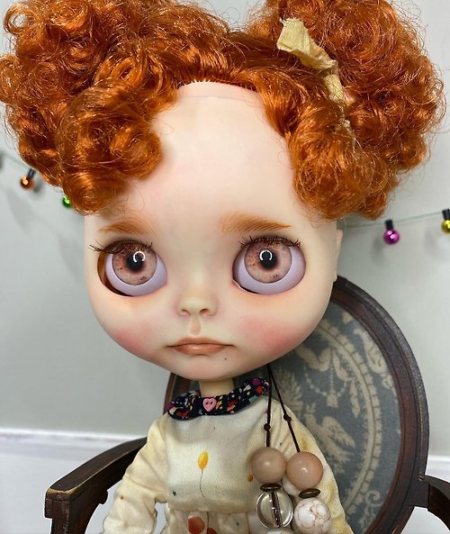 赤毛の女の子カスタムブライス人形オークブライス