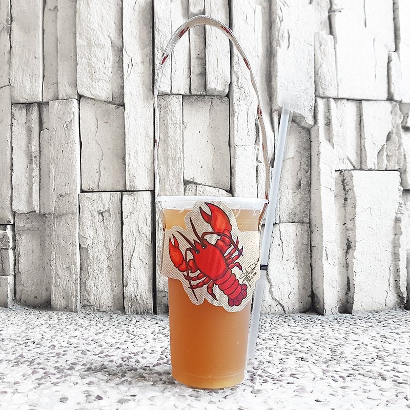 Shaped Accompanying Beverage Cup Holder Beverage Bag-Lobster - ถุงใส่กระติกนำ้ - เส้นใยสังเคราะห์ หลากหลายสี