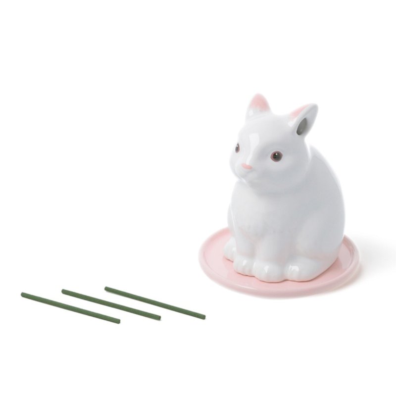 Dry Branch Incense Burner Zodiac Rabbit Limited Edition - Fragrances - Porcelain 