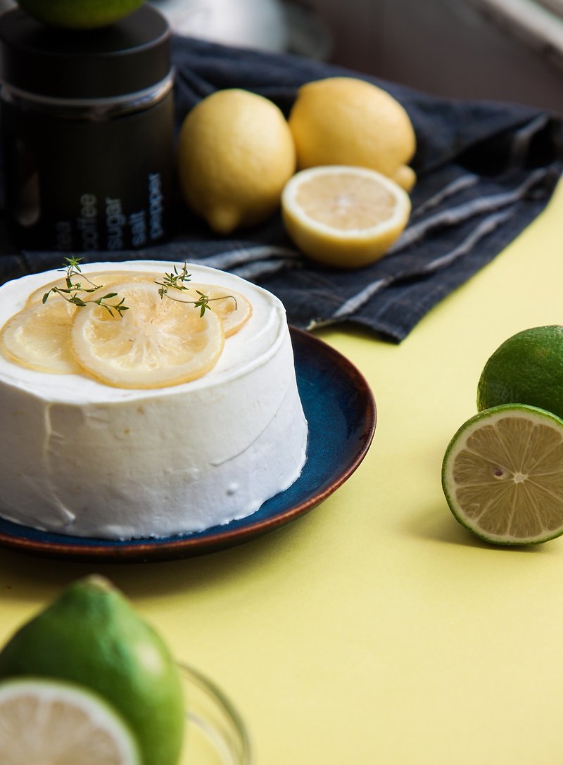 Frameless Lemon Cake - ของคาวและพาย - อาหารสด สีเหลือง