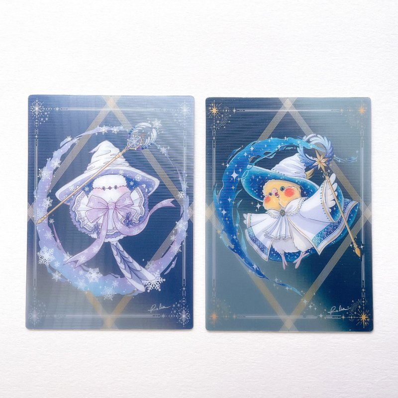Rolia's Handmade [Magic Birds Series] Xuanfeng/Chickadee Dual-Tone Shifting Card Postcard - การ์ด/โปสการ์ด - พลาสติก 