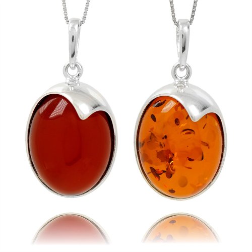 正佳珠寶 Gemsrich Jewelry 【正佳珠寶】蜜蠟琥珀 血珀 花血珀 蘋果銀臺銀吊墜