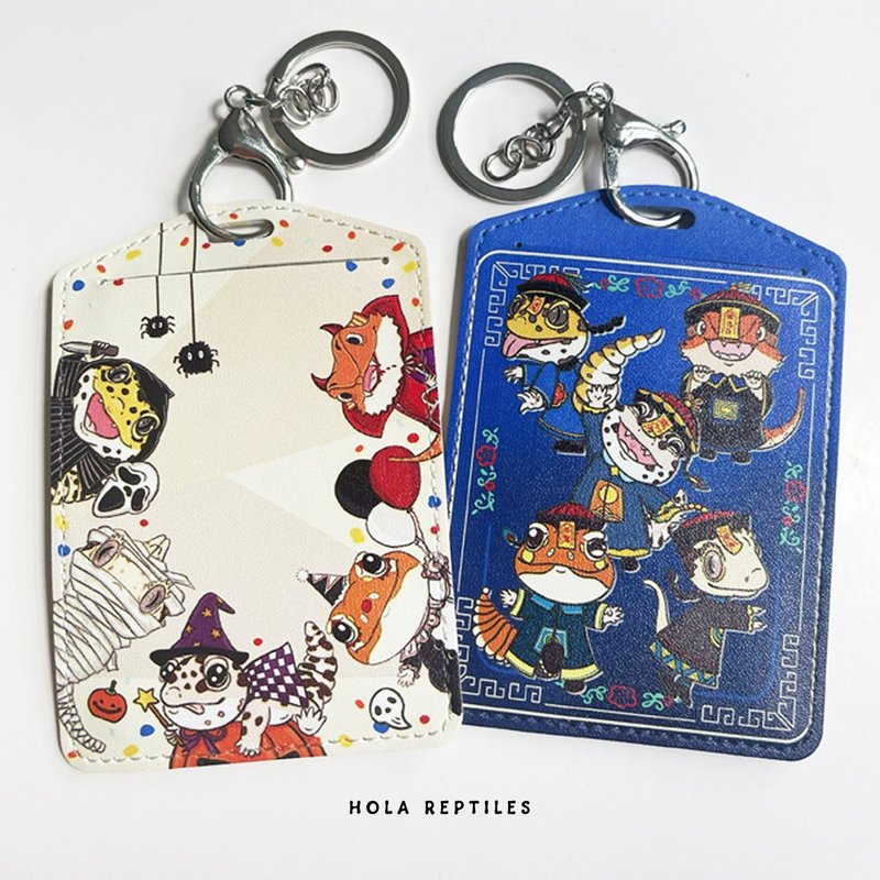 Reptile Halloween Series Octopus Card Holder/Fortification Card Holder - ที่ใส่บัตรคล้องคอ - หนังเทียม 