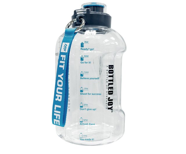 FOSFIT Tritan Water Bottle 1.5L with time & capacity markers (Not perfect)  - Shop FOSFIT Pitchers - Pinkoi