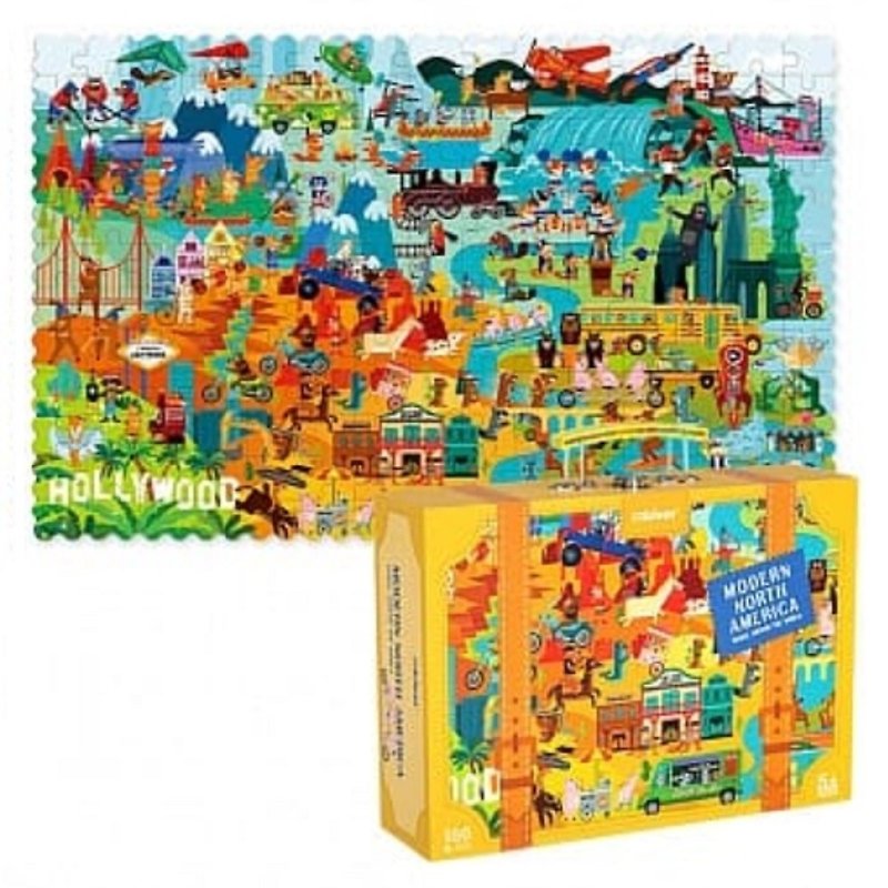 MiDeer Suitcase Puzzle (180 pieces) - Kids' Toys - Paper Multicolor