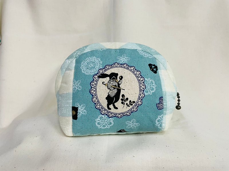 Pink and tender Alice in Wonderland Everything Bag-Blue - Toiletry Bags & Pouches - Cotton & Hemp Blue