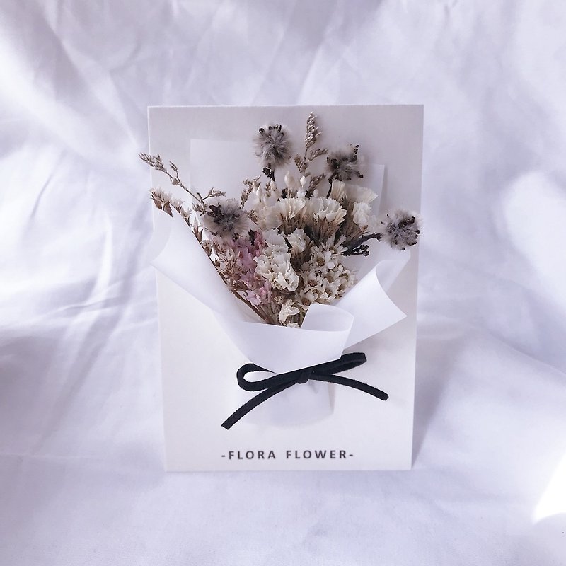 Flora Flower Dried Flower Card - Tiger Eye - การ์ด/โปสการ์ด - พืช/ดอกไม้ สีเงิน