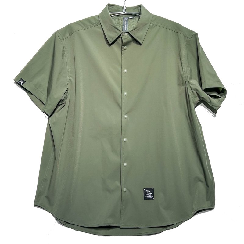 TP27 Cool Short-Sleeved Shirt (GRD) - Men's Shirts - Waterproof Material Green