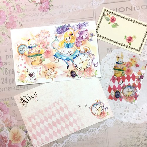 Lilly Bloom 水彩明信片/心意卡【迷路的愛麗斯】